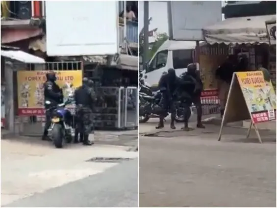Abeka Lapaz: Armed robbers vanish after being trapped inside Forex Bureau