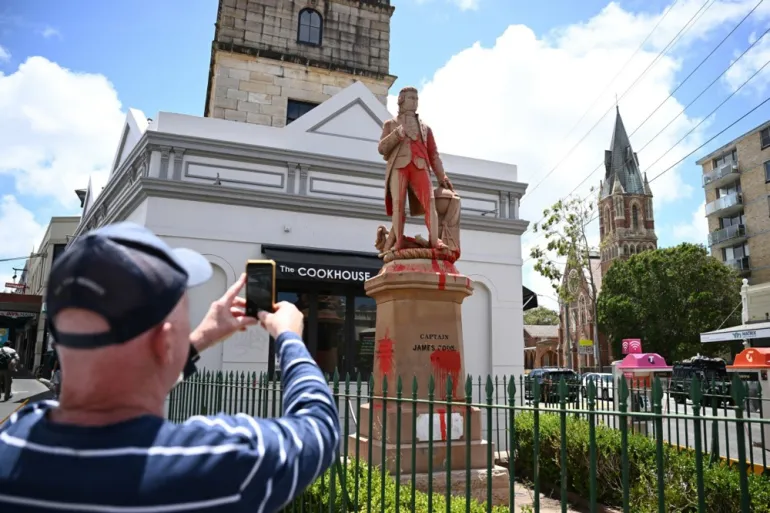 Captain Cook statue vandalised again before controversial ‘Australia Day’