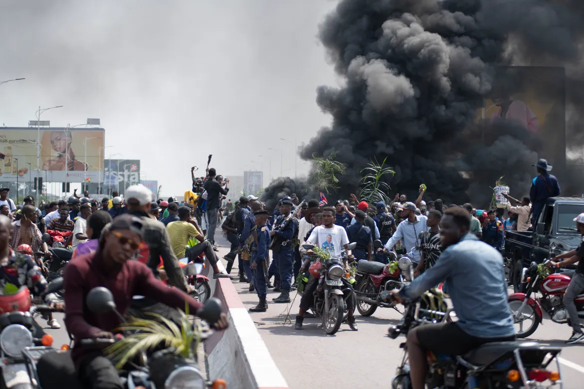 Tyres burned, embassies attacked in DR Congo’s Kinshasa protests