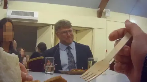 Undercover footage of Blair Cottrell, Patriotic Alternative's guest speaker at their 2024 conference secretly filmed by the BBC