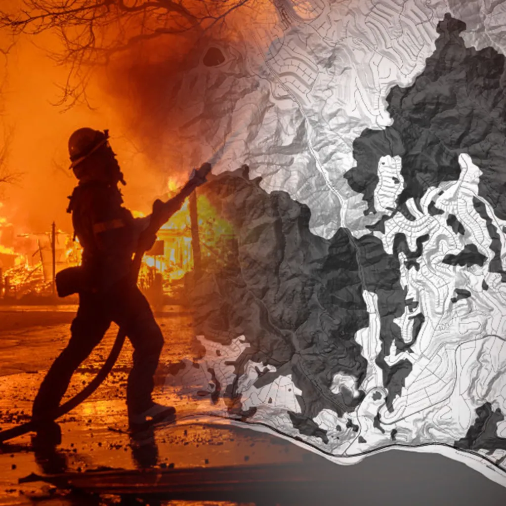 In maps: Thousands of acres on fire in Los Angeles