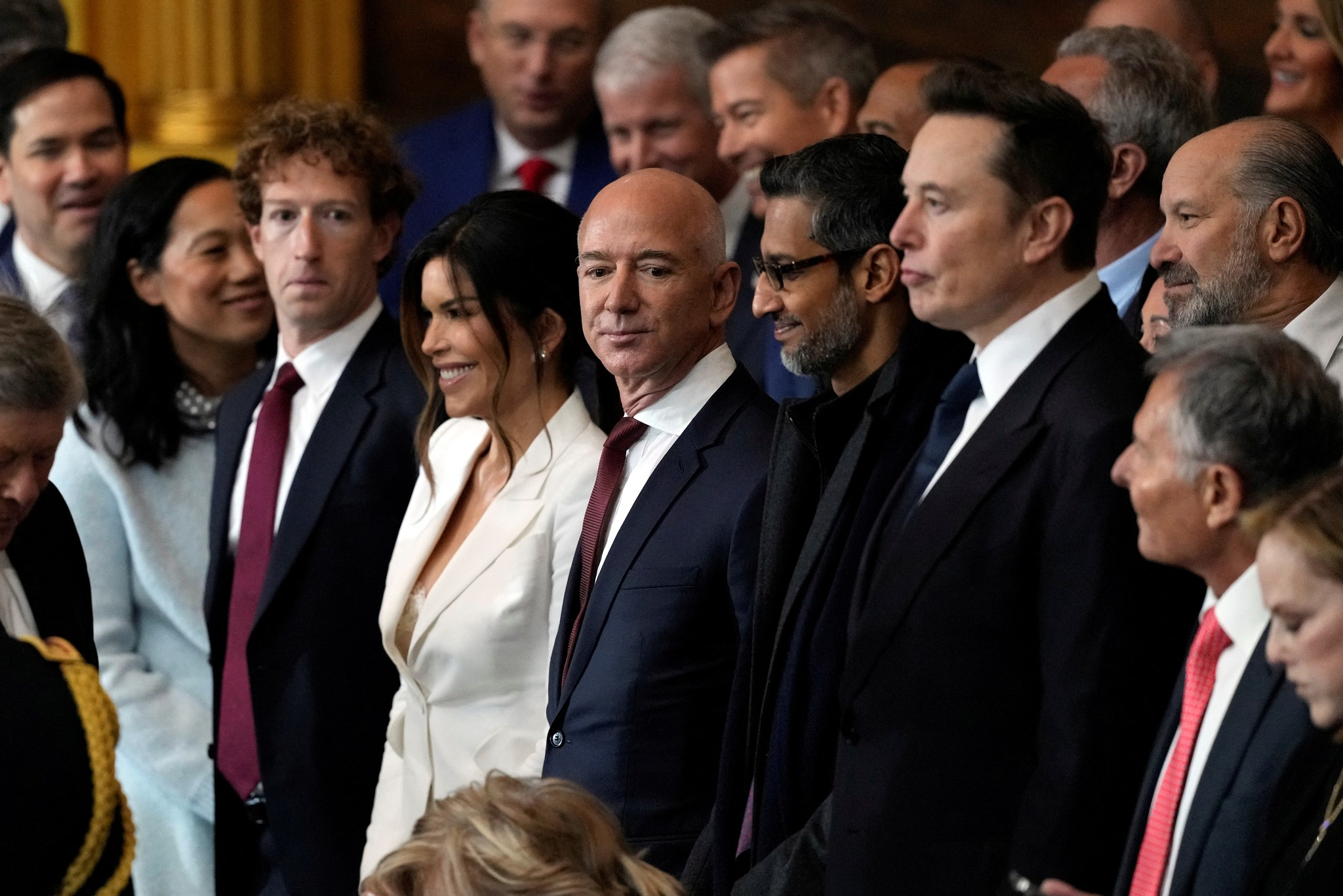 Bezos, Zuckerberg, Pichai attend Trump’s inauguration