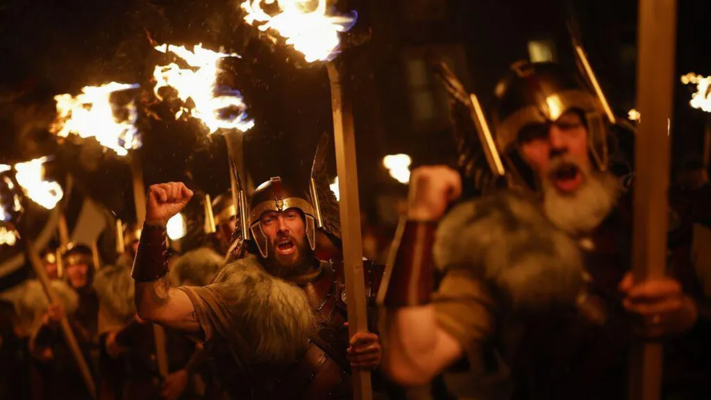 Europe’s biggest fire festival lights up Shetland