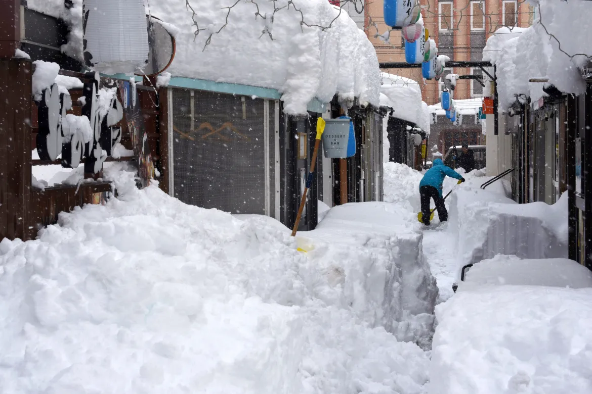 Record-breaking snowfall disrupts daily life in northern Japan’s Hokkaido