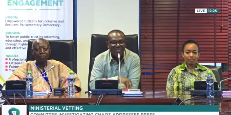Vetting Chaos C’ttee: We’re not here to witch-hunt any MP