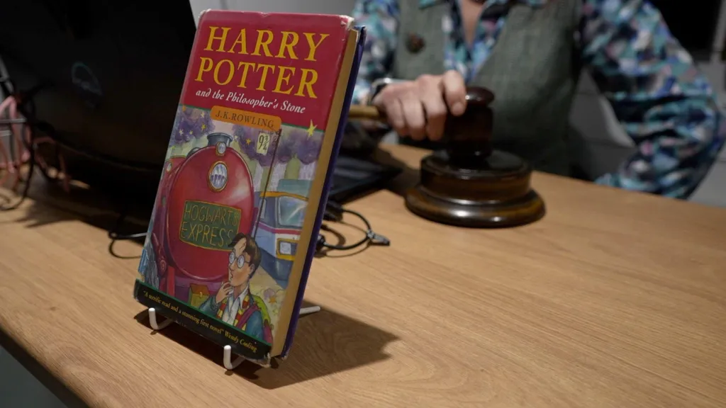 Harry Potter book saved from bin sells for £21,000