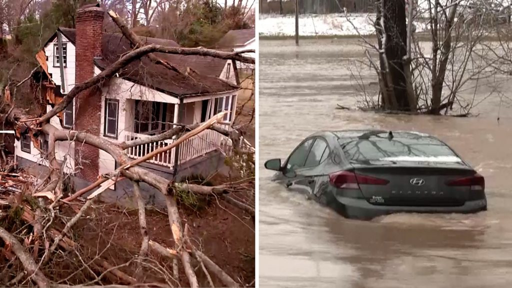 At least nine dead in US floods and heavy rain
