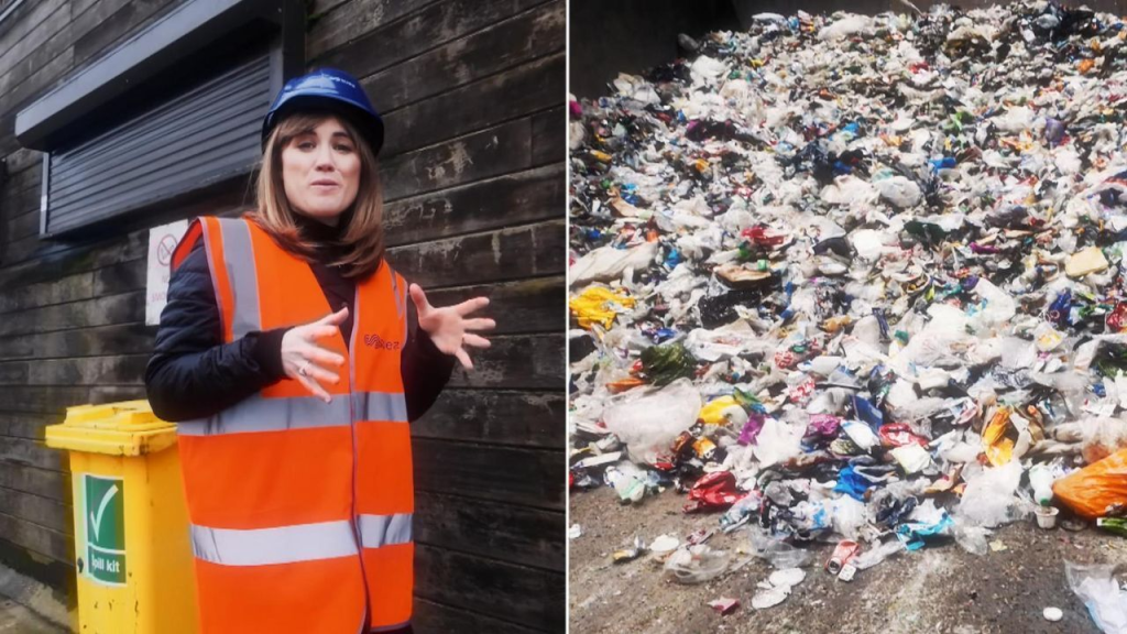 Lorries dumped waste on beach - as Sky News told gangs can 'make millions' from illegal tipping