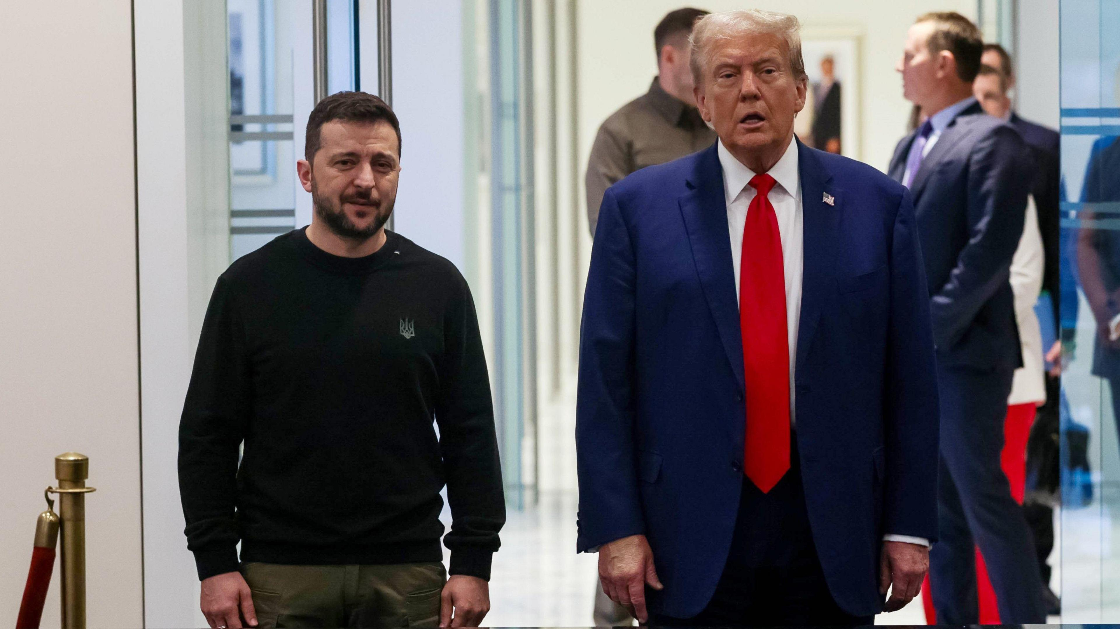 Donald Trump and Volodymyr Zelensky’s relationship over time