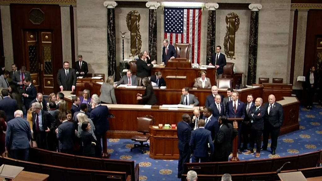 US House narrowly passes Trump-backed spending bill